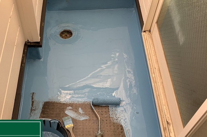 バルコニー ウレタン塗布